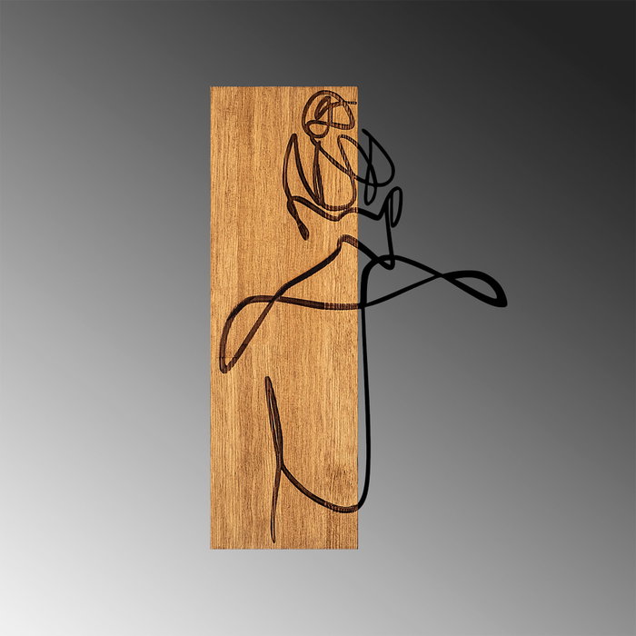 Wallity MA-295 Accesorio de Pared de Madera y Metal Nogal y Negro Wallity MA-295 Accesorio de Pared de Madera y Metal Nogal y Negro